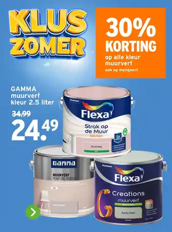 GAMMA GAMMA muurverf kleur aanbieding
