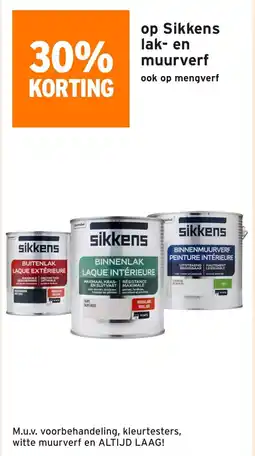 GAMMA Op sikkens lak en muurverf aanbieding