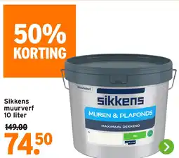 GAMMA Sikkens muurverf aanbieding