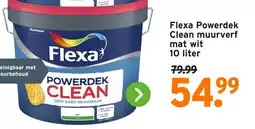GAMMA Flexa Powerdek Clean muurverf mat wit aanbieding