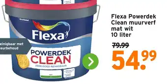GAMMA Flexa Powerdek Clean muurverf mat wit aanbieding