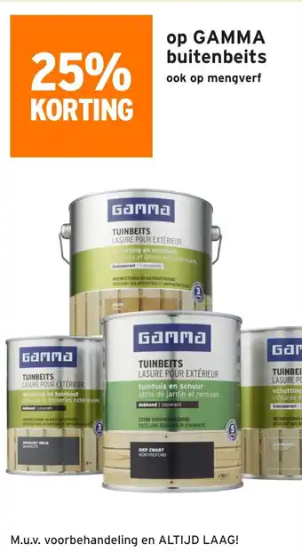 GAMMA Op gamma buitenbeits aanbieding