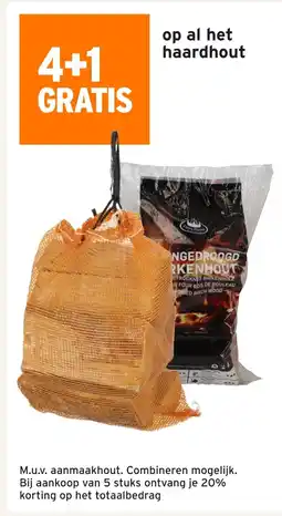 GAMMA Op al het haardhout aanbieding