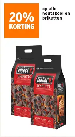GAMMA Op alle houtskool en briketten aanbieding