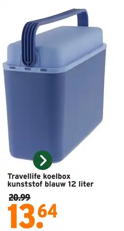 GAMMA Travellife koelbox kunststof blauw aanbieding