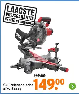 GAMMA Skil telescopische afkortzaag aanbieding