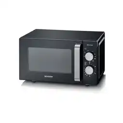 Amazon Severin MW 7762 microwave Countertop Grill microwave 20 L 800 W Black, Stainless steel aanbieding