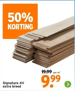 GAMMA Signature 4V extra breed aanbieding