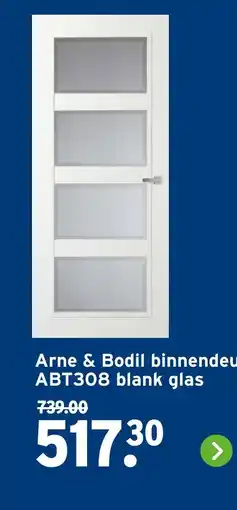 GAMMA Arne & Bodil binnendeur ABT308 blank glas aanbieding
