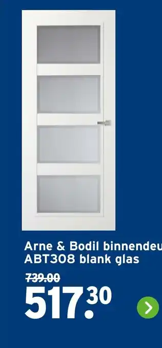 GAMMA Arne & Bodil binnendeur ABT308 blank glas aanbieding