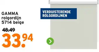 GAMMA GAMMA rolgordijn 5714 beige aanbieding