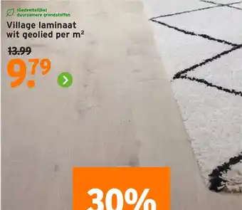 GAMMA Village laminaat wit geolied per m² aanbieding