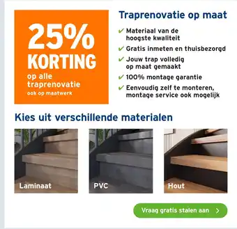GAMMA Op alle traprenovatie aanbieding
