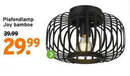 GAMMA Plafondlamp Joy bamboe aanbieding