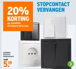GAMMA GAMMA Everest stopcontact aanbieding