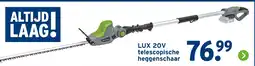 GAMMA LUX 20V telescopische heggenschaar aanbieding