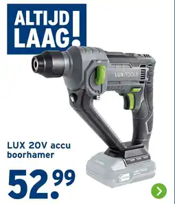 GAMMA LUX 20V accu boorhamer aanbieding