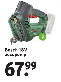 GAMMA Bosch 18V accupomp aanbieding
