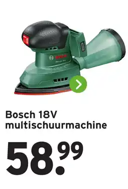 GAMMA Bosch 18V multischuurmachine aanbieding