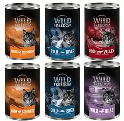 Zooplus 6 x 400 g Wild Freedom - Mixpakket 2: 2x Kip, 2x Zeezalm, 1x Rund, 1x Eend aanbieding
