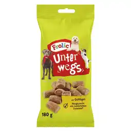 Zooplus 9 x 180g Frolic Unterwegs met gevogelte hondensnacks voor onderweg aanbieding