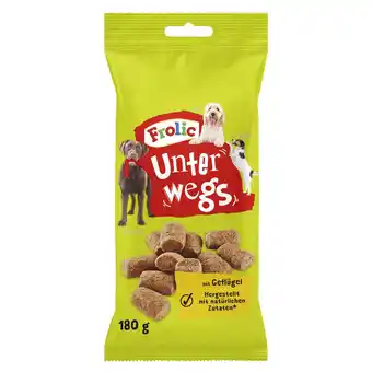 Zooplus 9 x 180g Frolic Unterwegs met gevogelte hondensnacks voor onderweg aanbieding