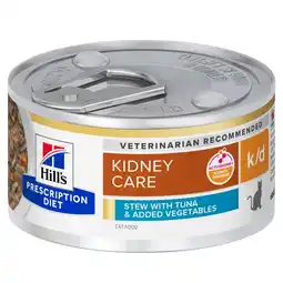 Zooplus 24x 82 g Hill's Prescription Diet Feline k/d met tonijn en groente nat kattenvoer aanbieding