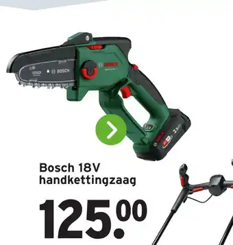 GAMMA BO Bosch 18V handkettingzaag aanbieding
