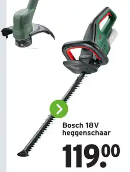 GAMMA Bosch 18V heggenschaar aanbieding