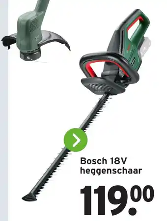 GAMMA Bosch 18V heggenschaar aanbieding