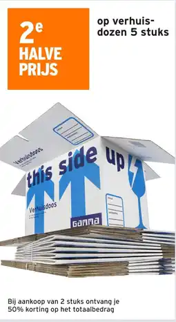 GAMMA op verhuis dozen aanbieding