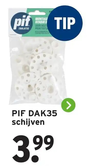 GAMMA PIF DAK35 schijven aanbieding