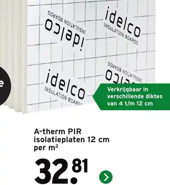 GAMMA A therm PIR isolatieplaten aanbieding