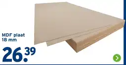 GAMMA MDF plaat aanbieding