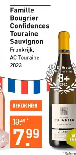 Gall & Gall Famille Bougrier Confidences Touraine Sauvignon aanbieding