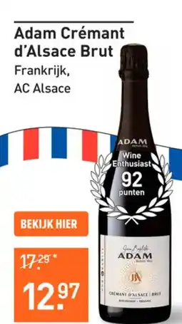 Gall & Gall Adam Crémant d'Alsace Brut aanbieding