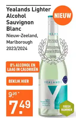 Gall & Gall Yealands Lighter Alcohol Sauvignon Blanc aanbieding