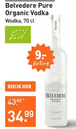 Gall & Gall Belvedere Pure Organic Vodka aanbieding