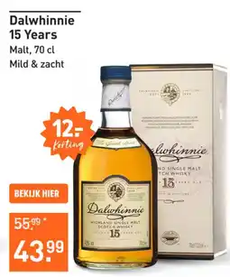Gall & Gall Dalwhinnie 15 Years aanbieding