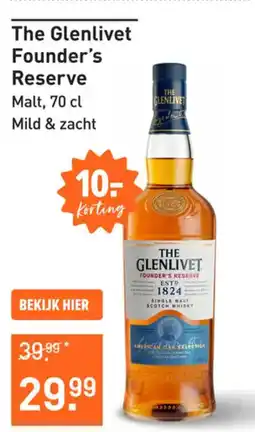 Gall & Gall The Glenlivet Founder's Reserve aanbieding