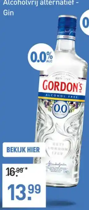 Gall & Gall Gordon's Gin aanbieding