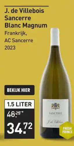 Gall & Gall J. de Villebois Sancerre Blanc Magnum Frankrijk, aanbieding