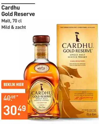 Gall & Gall Cardhu Gold Reserve aanbieding