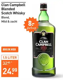 Gall & Gall Clan Campbell Blended Scotch Whisky aanbieding