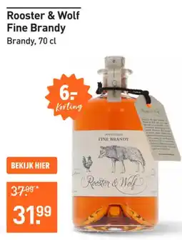 Gall & Gall Rooster & Wolf Fine Brandy Brandy aanbieding