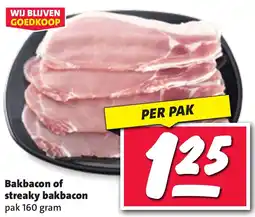 Nettorama Bakbacon of streaky bakbacon aanbieding