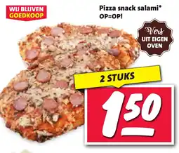 Nettorama Pizza snack salami aanbieding