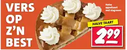Nettorama Halve appeltaart met slagroom aanbieding