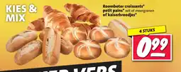 Nettorama Roomboter croissants petit pains of kaiserbroodjes aanbieding
