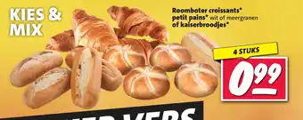 Nettorama Roomboter croissants petit pains of kaiserbroodjes aanbieding